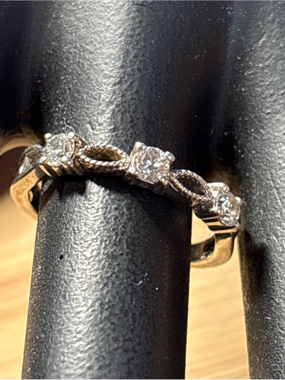 Sterling Silver Signed SJD 925 CZ Ring Size 8